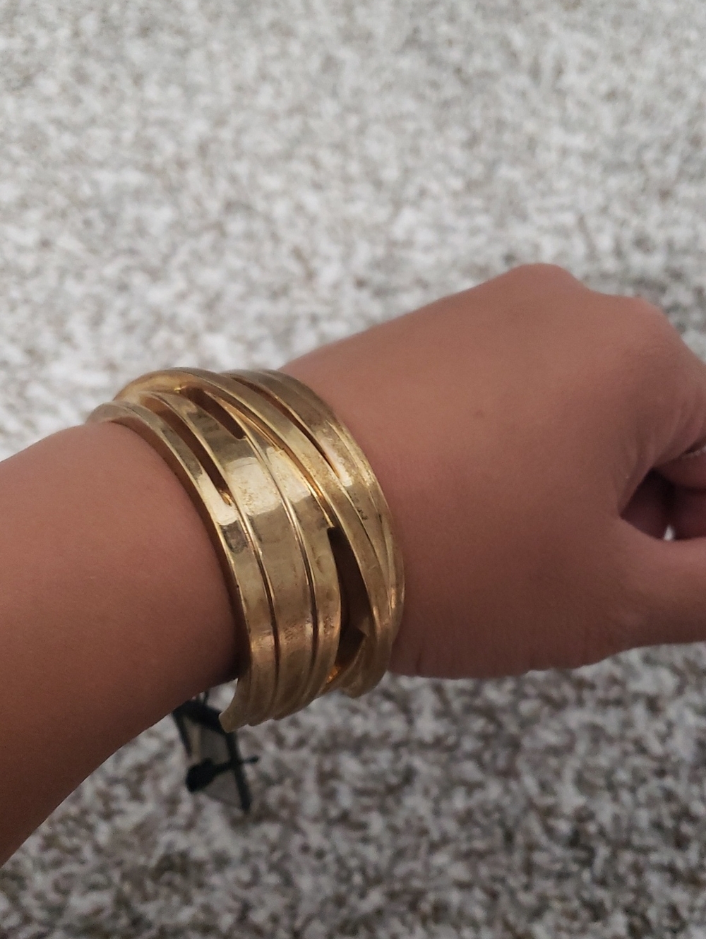 Ann Taylor Gold Multi-Bangle Bracelet